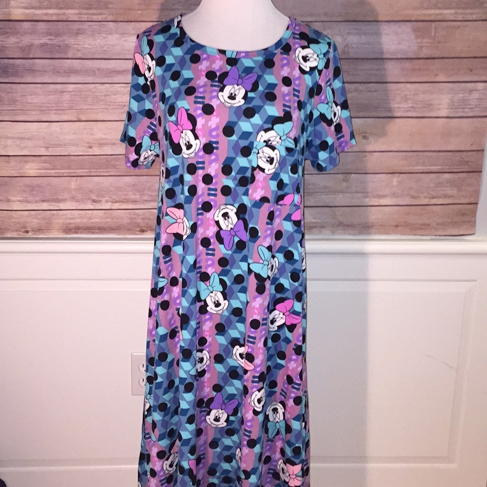 New LuLaRoe disney print Carly dress size XL